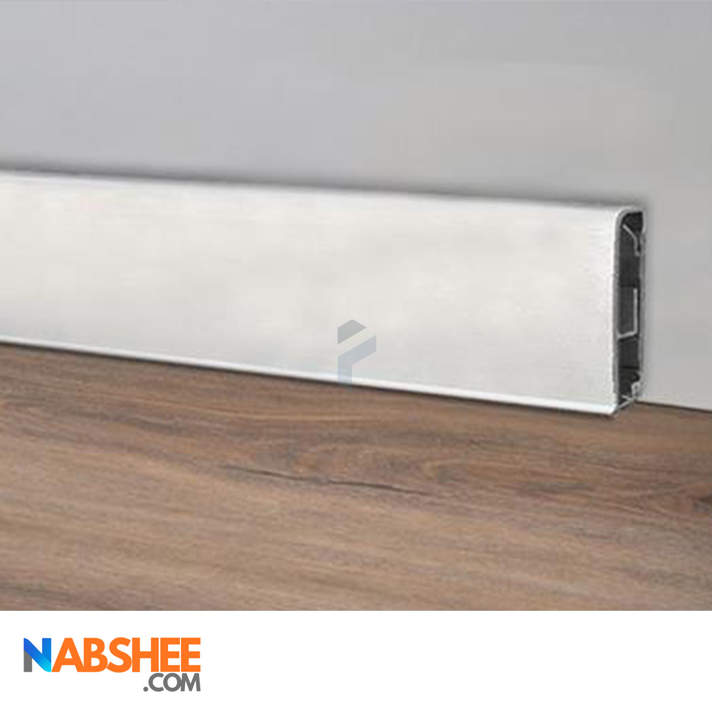 قرنیز آلومینیومی 8 سانتی بدون شیار LED کد A42 نقره ای