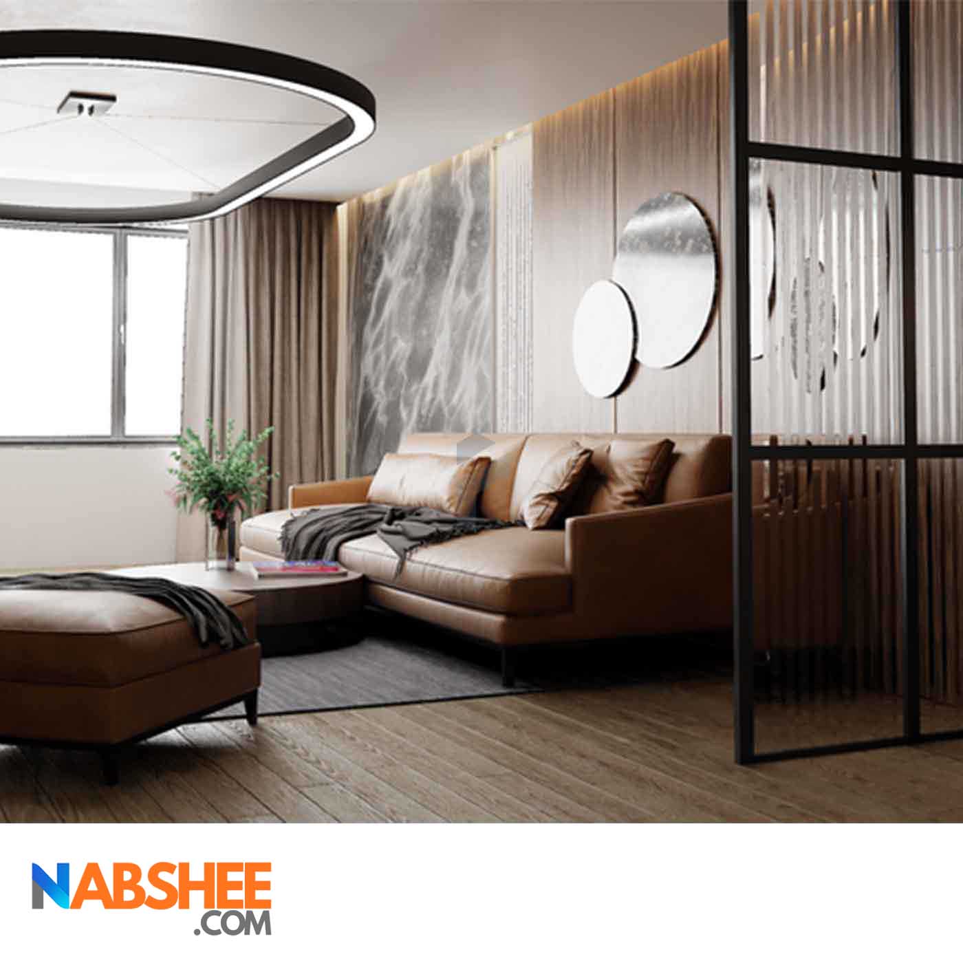لوستر نور خطی مستطیل 160 × 60 سانت کد Oval-60160 (بدون نور)