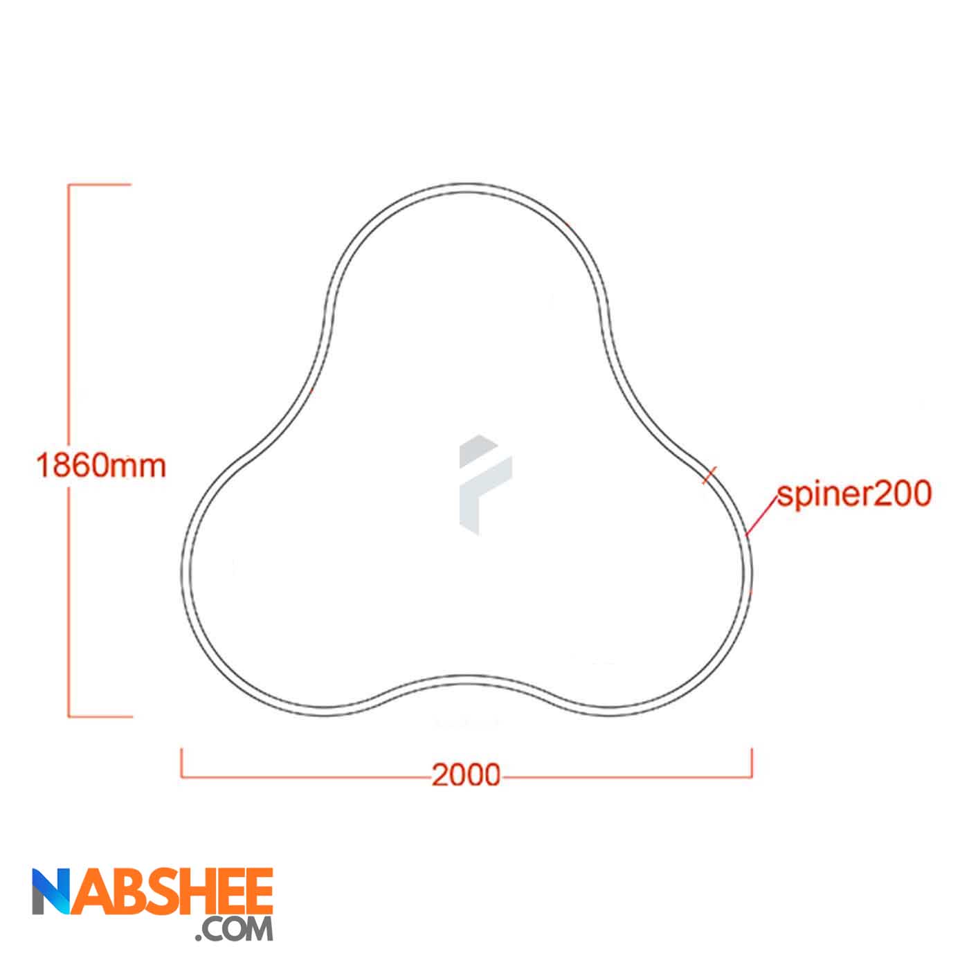 لوستر نور خطی اسپینر کد Spiner-200 (بدون نور)