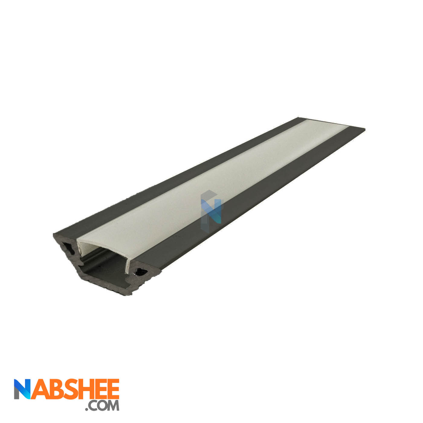 پروفیل نور خطی آلومینیومی کنج کد L21B مشکی + دیفیوزر رایگان